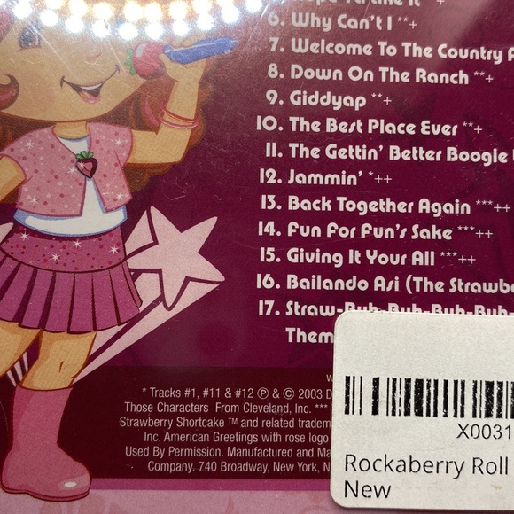 Strawberry Shortcake Rockaberry Roll Audio CD Sealed Children’s Music - Picture 6 of 11